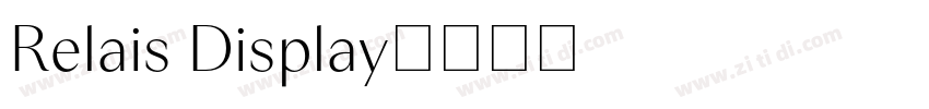 Relais Display字体转换